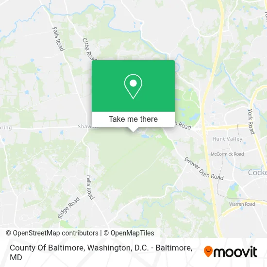 County Of Baltimore map