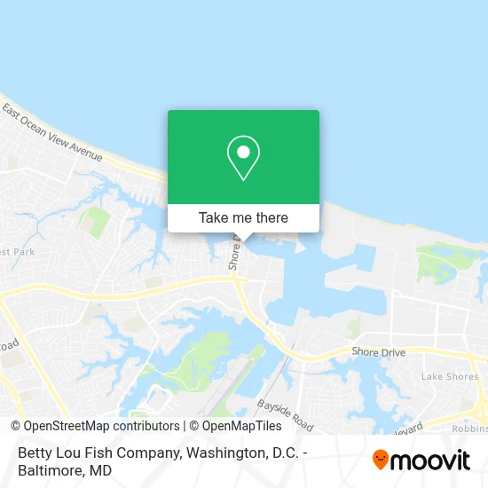 Betty Lou Fish Company map