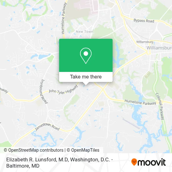 Elizabeth R. Lunsford, M.D map