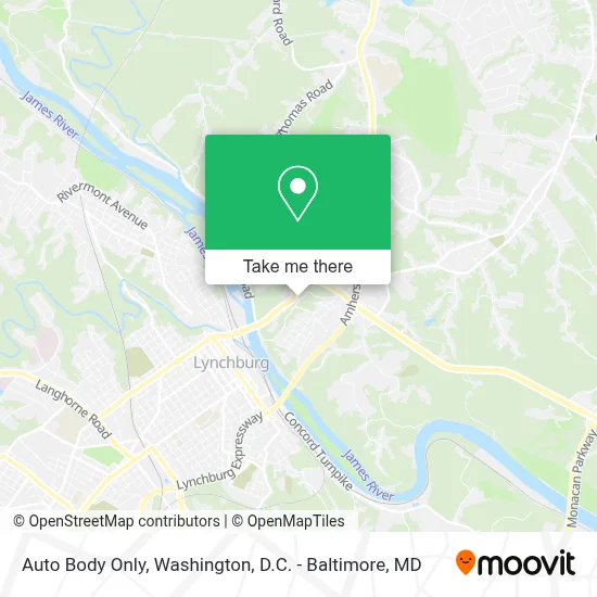 Auto Body Only map