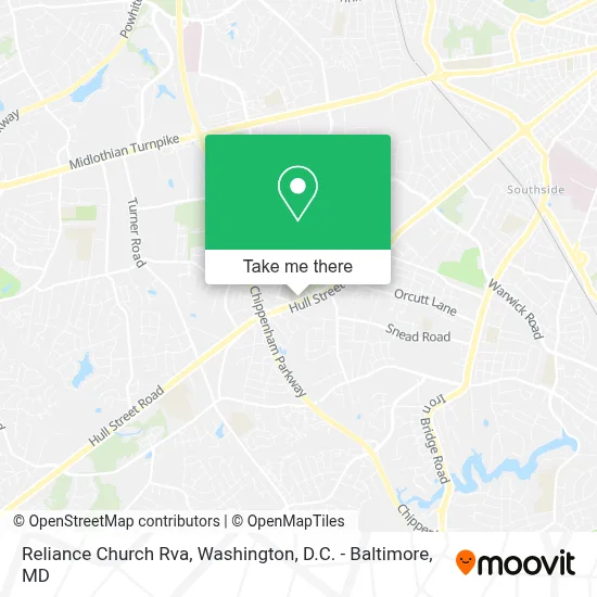 Reliance Church Rva map