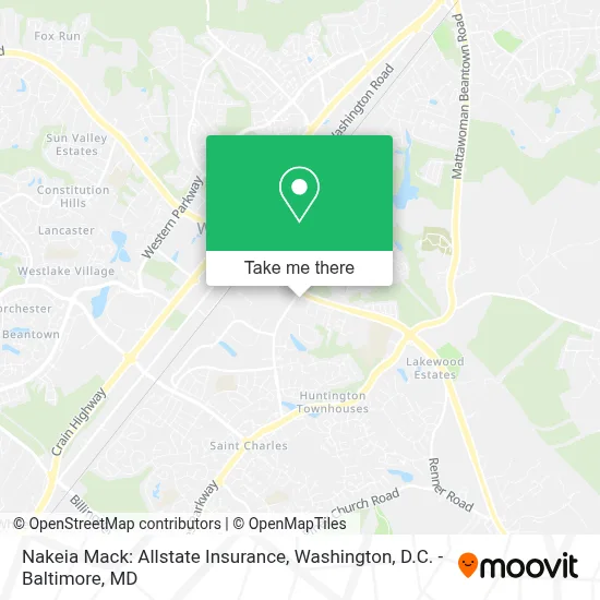 Nakeia Mack: Allstate Insurance map