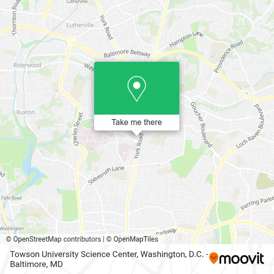 Towson University Science Center map