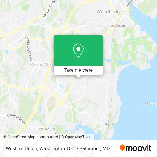 Western Union map