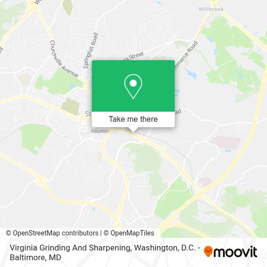 Virginia Grinding And Sharpening map