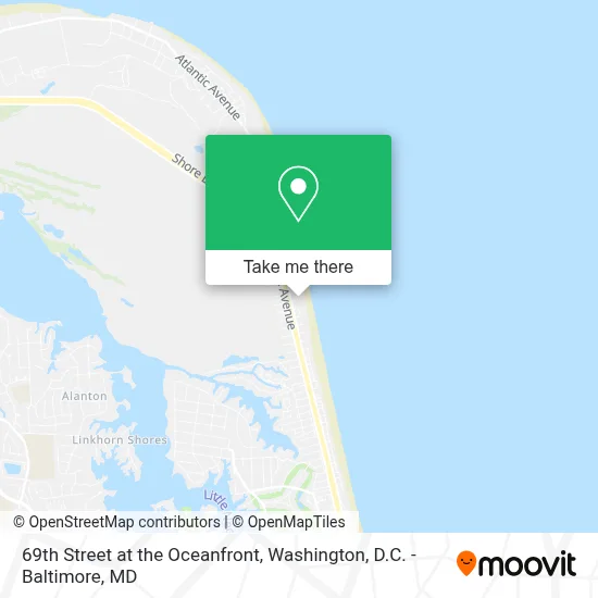 69th Street at the Oceanfront map