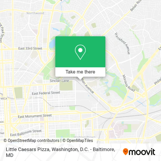 Little Caesars Pizza map