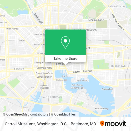Carroll Museums map