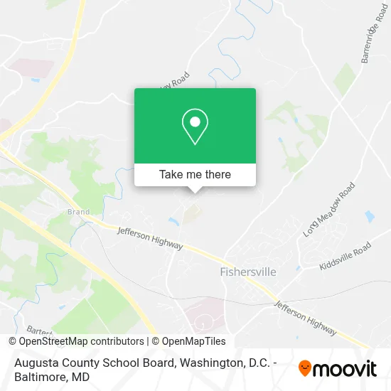 Augusta County School Board map