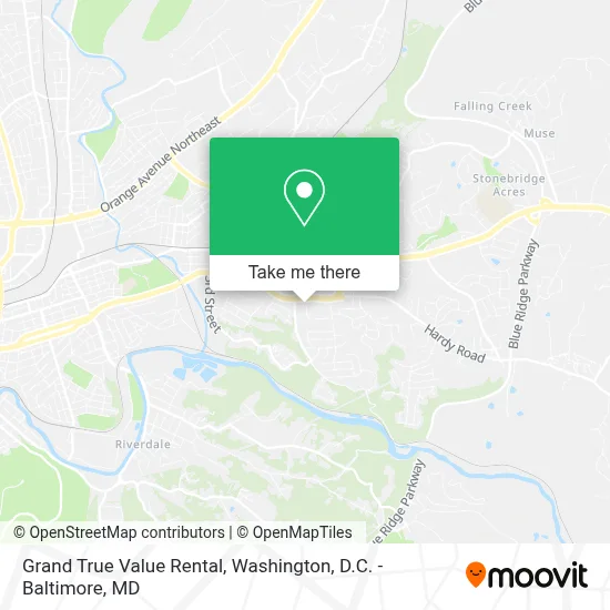 Grand True Value Rental map