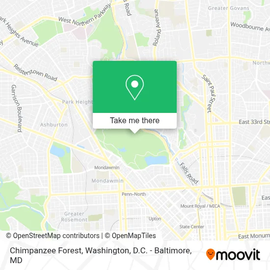 Chimpanzee Forest map