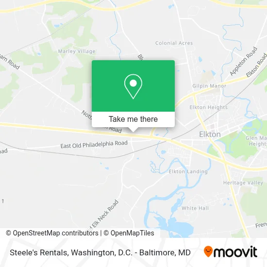 Steele's Rentals map