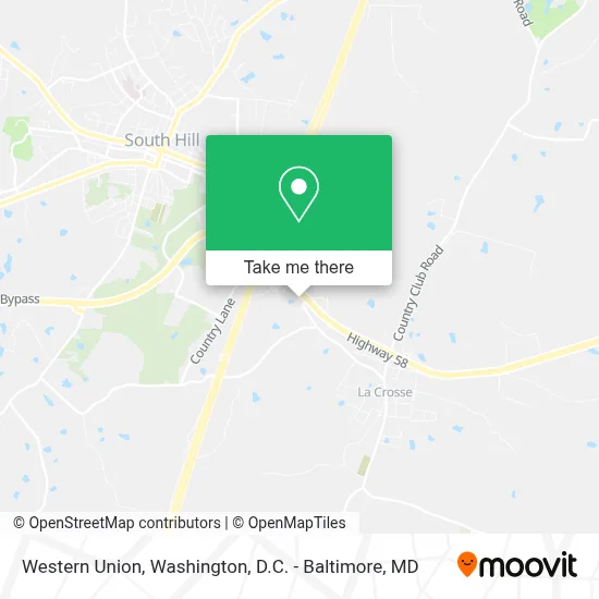 Western Union map