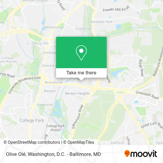 Olive Olé map
