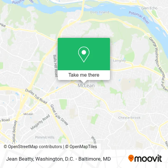 Jean Beatty map