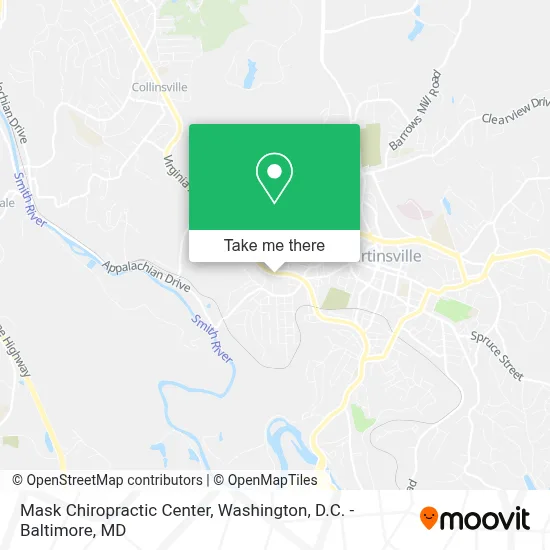 Mask Chiropractic Center map