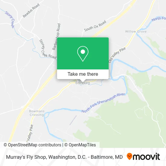Murray's Fly Shop map