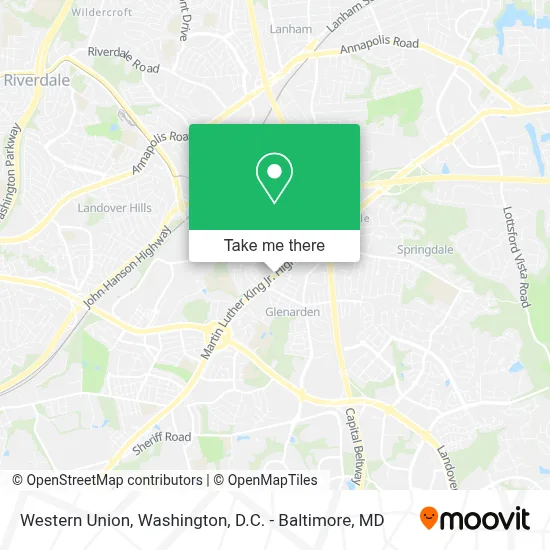 Western Union map