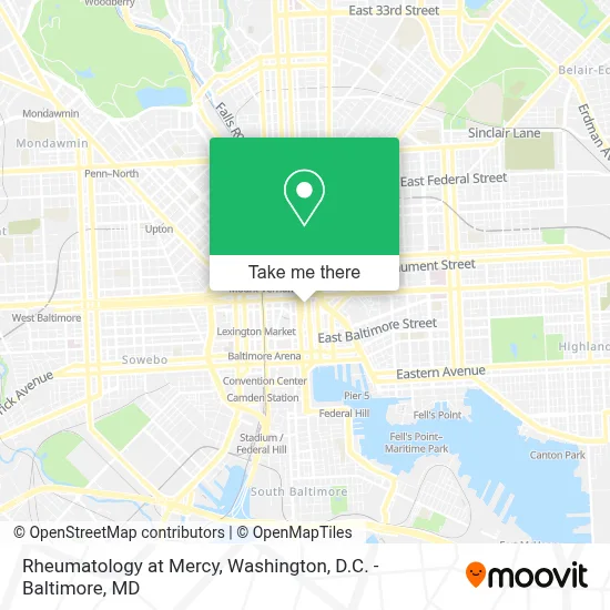 Rheumatology at Mercy map