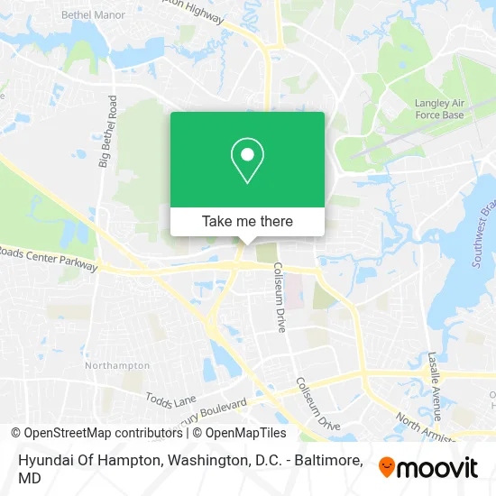 Hyundai Of Hampton map