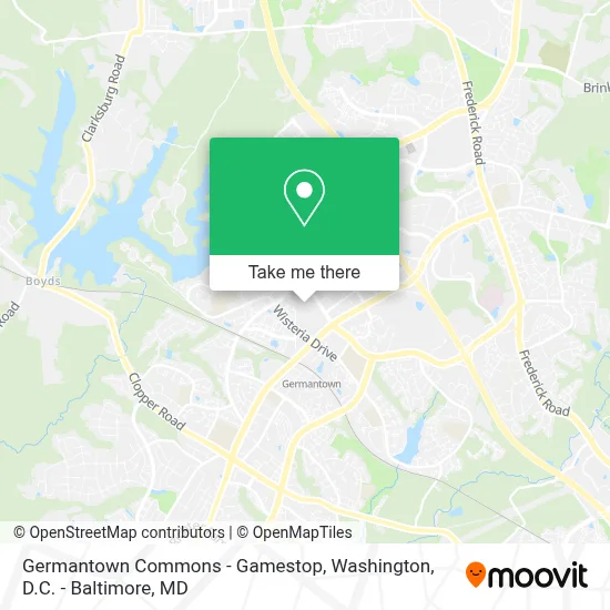 Germantown Commons - Gamestop map
