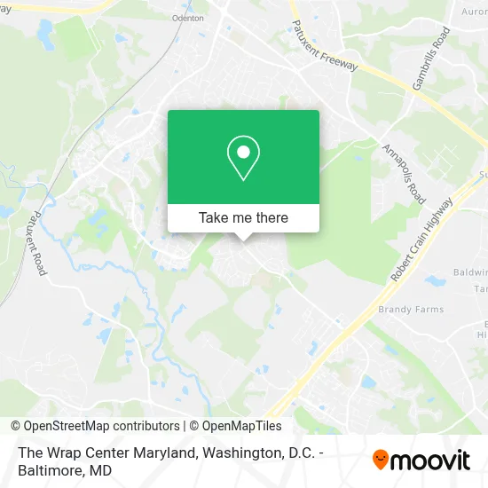 The Wrap Center Maryland map