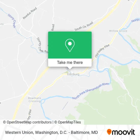 Western Union map