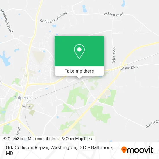 Grk Collision Repair map