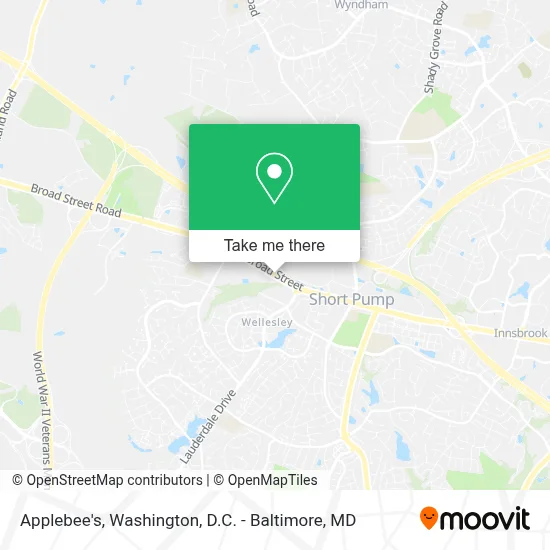 Applebee's map