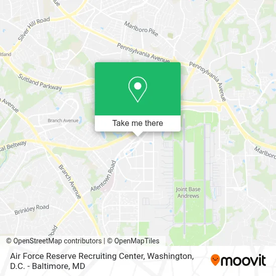 Air Force Reserve Recruiting Center map