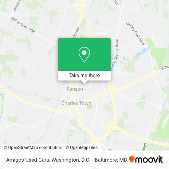 Amigos Used Cars map