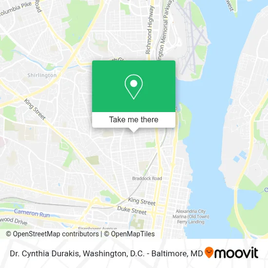 Dr. Cynthia Durakis map
