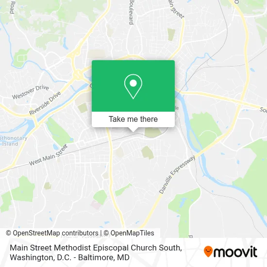 Main Street Methodist Episcopal Church South map