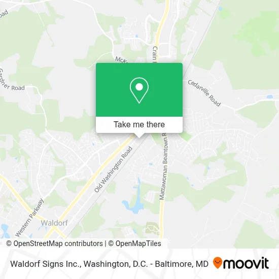 Waldorf Signs Inc. map