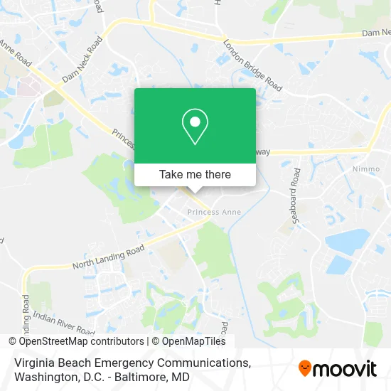 Virginia Beach Emergency Communications map