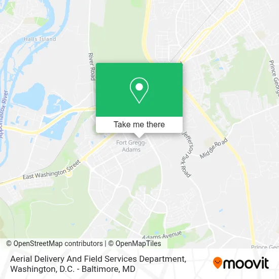 Aerial Delivery And Field Services Department map