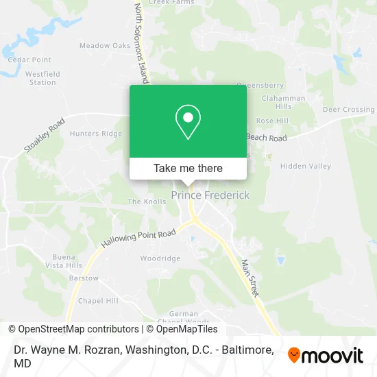 Dr. Wayne M. Rozran map