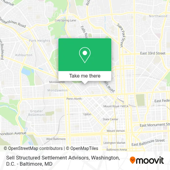 Sell Structured Settlement Advisors map