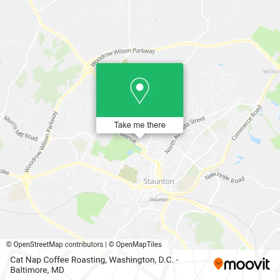 Cat Nap Coffee Roasting map