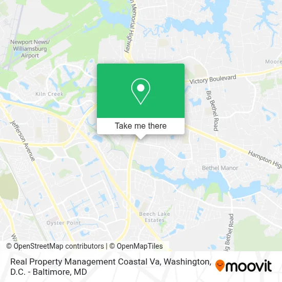 Real Property Management Coastal Va map