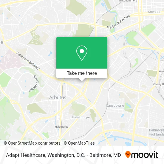 Adapt Healthcare map