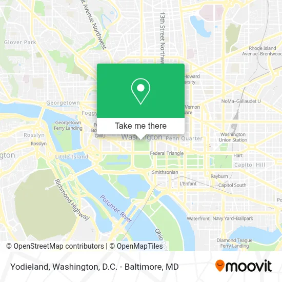 Yodieland map