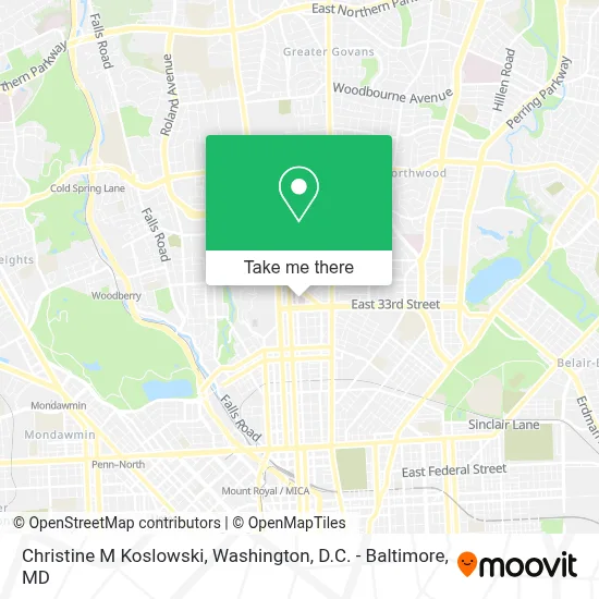 Christine M Koslowski map