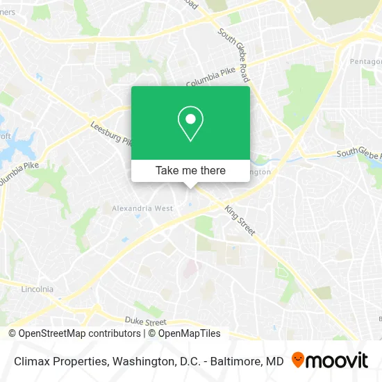Climax Properties map