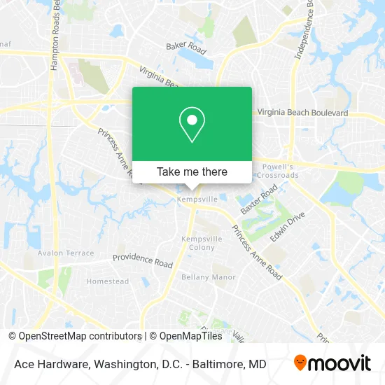 Ace Hardware map