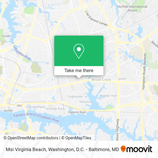 Msi Virginia Beach map