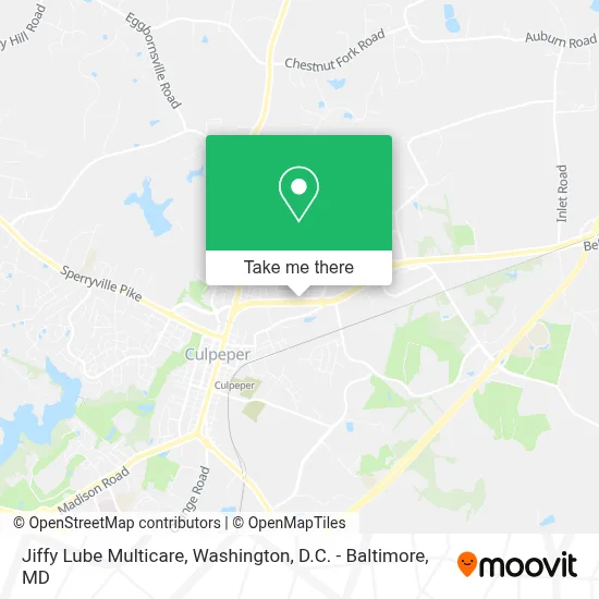Jiffy Lube Multicare map