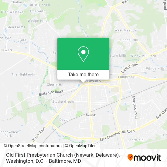 Old First Presbyterian Church (Newark, Delaware) map