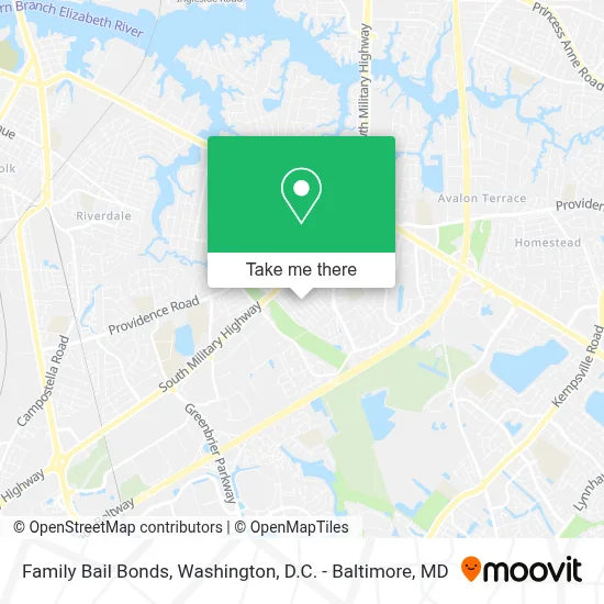 Family Bail Bonds map