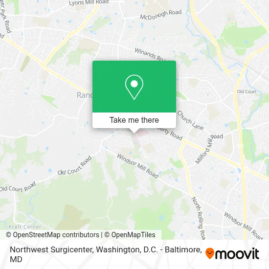 Northwest Surgicenter map